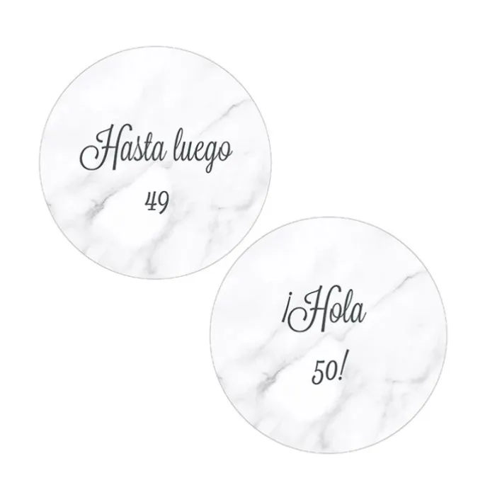 Pack papeles comestibles burn Hasta luego Hola Edad 14 cm - María Lunarillos