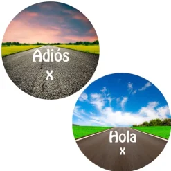 Pack papeles comestibles burn Adiós Hola Edad 19 cm - María Lunarillos