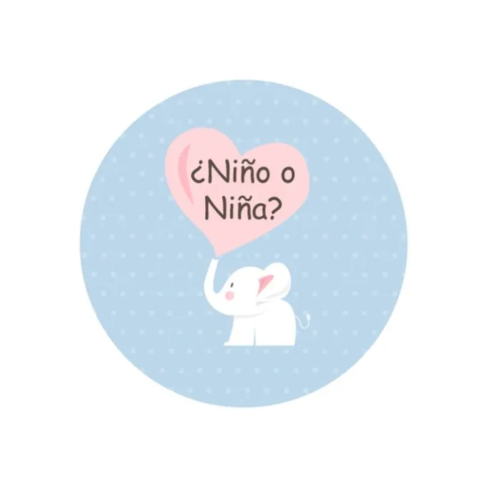 Pack papeles comestibles burn Niño o niña (resultado niño) 17 cm - María Lunarillos