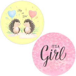 Pack papeles comestibles burn Boy or Girl (resultado niña) 19 cm - María Lunarillos