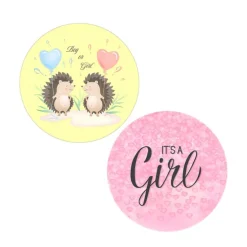 Pack papeles comestibles burn Boy or Girl (resultado niña) 14 cm - María Lunarillos