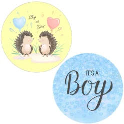 Pack papeles comestibles burn Boy or Girl (resultado niño) 19 cm - María Lunarillos