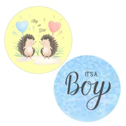 Pack papeles comestibles burn Boy or Girl (resultado niño) 17 cm - María Lunarillos