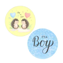Pack papeles comestibles burn Boy or Girl (resultado niño) 14 cm - María Lunarillos