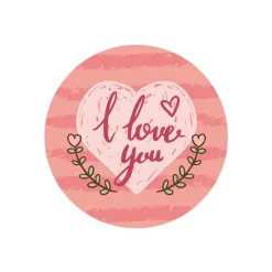 Pack papeles comestibles burn I Love You 14 cm - María Lunarillos