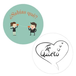 Pack papeles comestibles burn ¿Sabías qué? (Te quiero) 17 cm - María Lunarillos