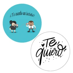 Pack papeles comestibles burn ¿Te cuento un secreto? (Te quiero) 17 cm - María Lunarillos