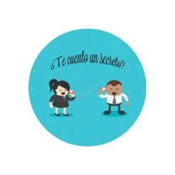 Pack papeles comestibles burn ¿Te cuento un secreto? (Te quiero) 14 cm - María Lunarillos