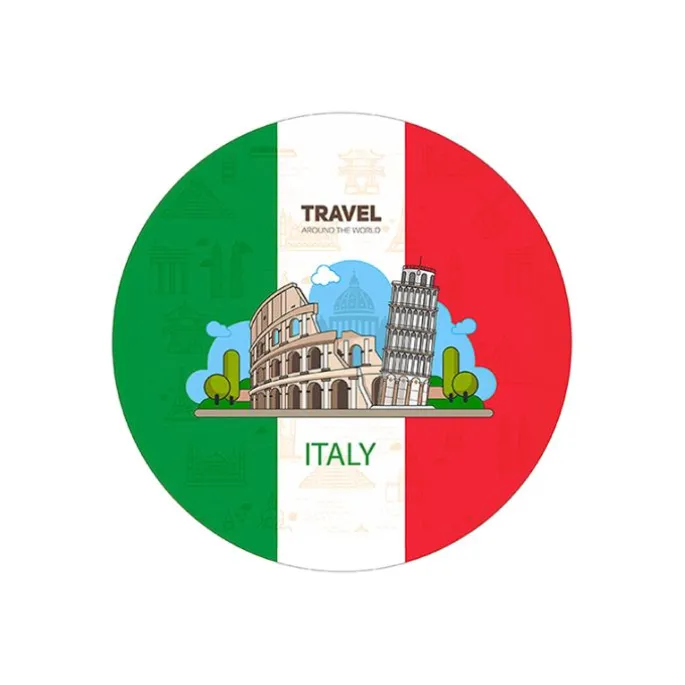 Pack papeles comestibles burn Viaje Italia 17 cm - María Lunarillos