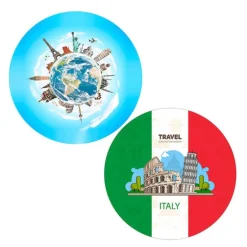 Pack papeles comestibles burn Viaje Italia 17 cm - María Lunarillos