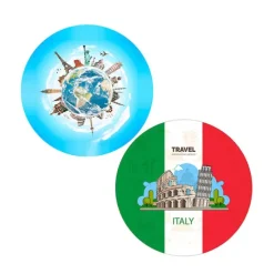 Pack papeles comestibles burn Viaje Italia 14 cm - María Lunarillos