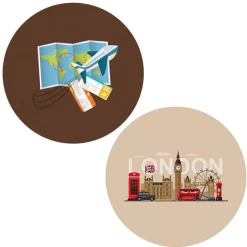 Pack papeles comestibles burn Viaje London 19 cm - María Lunarillos