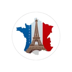 Pack papeles comestibles burn Viaje Francia 19 cm - María Lunarillos