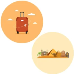 Pack papeles comestibles burn Viaje Egipto 19 cm - María Lunarillos