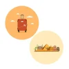 Pack papeles comestibles burn Viaje Egipto 14 cm - María Lunarillos
