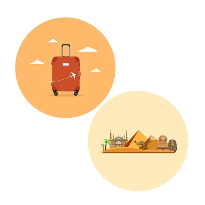 Pack papeles comestibles burn Viaje Egipto 14 cm - María Lunarillos