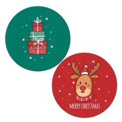 Pack papeles comestibles burn Merry Crhistmas 17 cm - María Lunarillos