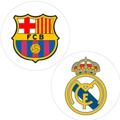Pack papeles comestibles burn Barcelona y Real Madrid 19 cm - María Lunarillos
