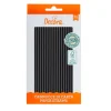 Pajitas de papel negras (80) - Decora