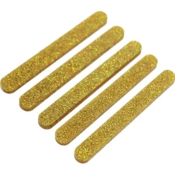Palos para helados y cakesicles dorados glitter (10) - Simply Making