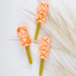 Palos para helados y cakesicles dorados glitter (10) - Simply Making