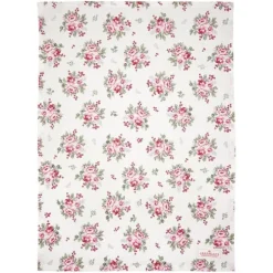 Paño de algodón grande para cocina Charline White 70 x 50 cm - GreenGate