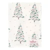 Paño de algodón grande para cocina Lucie Xmas White 71 x 52 cm - GreenGate