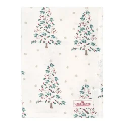 Paño de algodón grande para cocina Lucie Xmas White 71 x 52 cm - GreenGate
