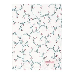Paño de algodón grande para cocina Lucie White 71 x 52 cm - GreenGate