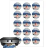 Papel de arroz fino - Círculos de 5 cm (15) - Impresión personalizada