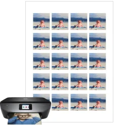 Papel de arroz fino - Cuadrados de 4 cm (20) - Impresión personalizada