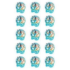Papel de azúcar Bluey 5 cm (15) - María Lunarillos