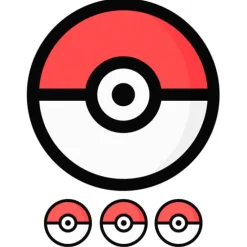 Papel de azúcar bola de Pokémon Poké Ball 20 cm - María Lunarillos
