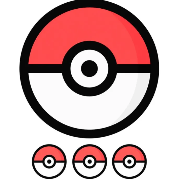 Papel de azúcar bola de Pokémon Poké Ball 20 cm - María Lunarillos