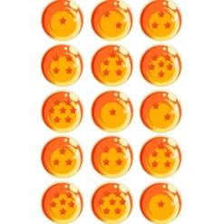 Papel de azúcar Bolas Dragon Ball - 5 cm (15) - María Lunarillos