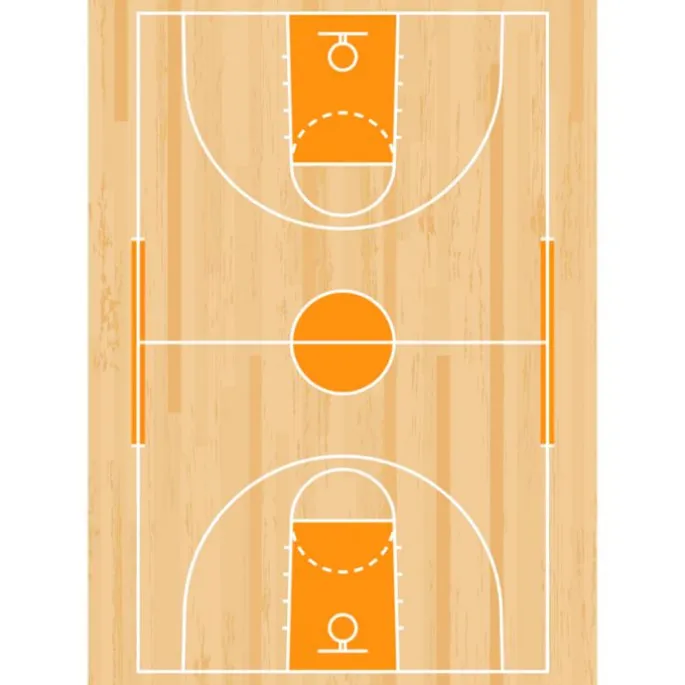 Papel de azúcar Campo de baloncesto A4 - María Lunarillos