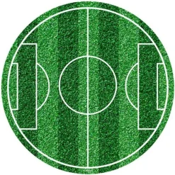 Papel de azúcar Campo de fútbol 19,5 cm - Sin gluten - Dekora