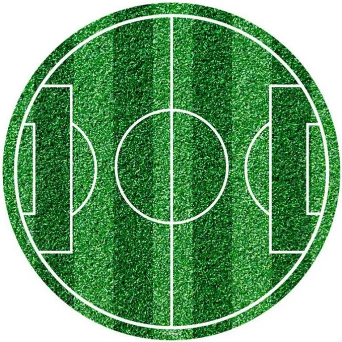 Papel de azúcar Campo de fútbol 19,5 cm - Sin gluten - Dekora