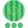Papel de azúcar campo de fútbol 20 cm - María Lunarillos