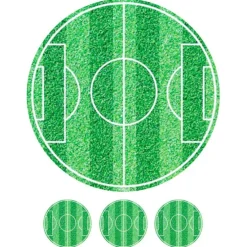 Papel de azúcar campo de fútbol 20 cm - María Lunarillos