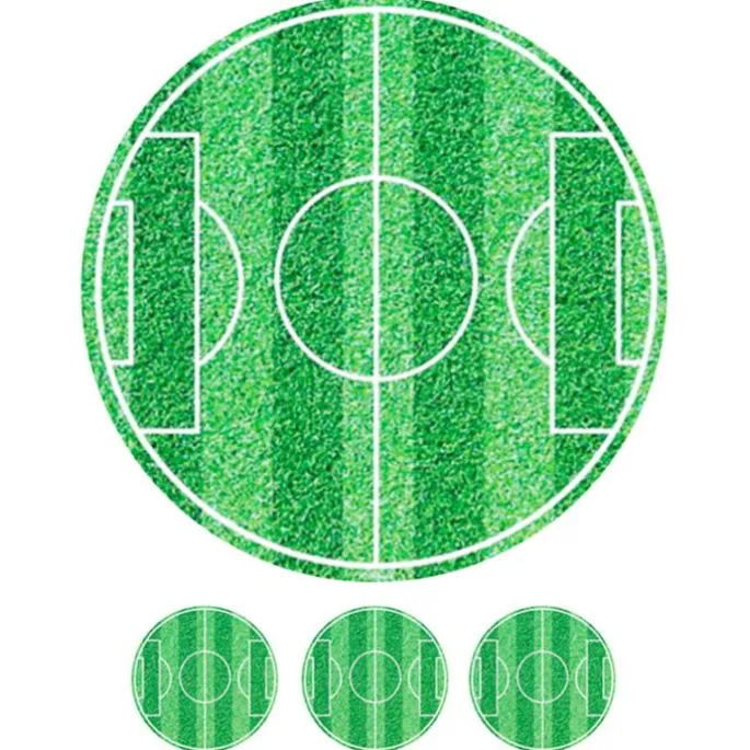 Papel de azúcar campo de fútbol 20 cm - María Lunarillos