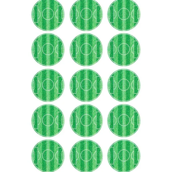 Papel de azúcar Campo de Fútbol 5 cm (15) - María Lunarillos
