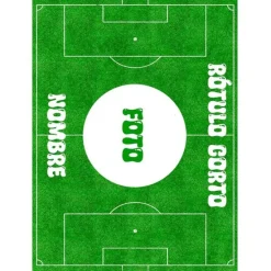 Papel de azúcar Campo de fútbol - Foto y Rótulo personalizado A4 - Impresión personalizada
