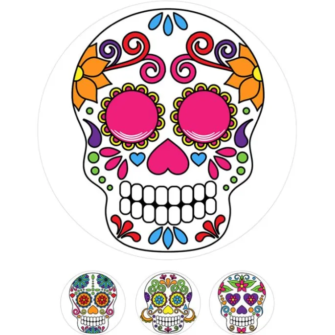 Papel de azúcar Catrinas Halloween 20 cm - María Lunarillos