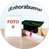 Papel de azúcar con foto personalizada círculo 20 cm - Mi Graduación