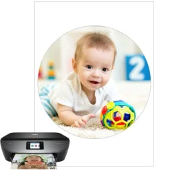 Papel de azúcar - Círculo de 20 cm - Impresión comestible personalizada