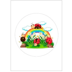 Papel de azúcar - Círculo de 18 cm - Impresión comestible personalizada
