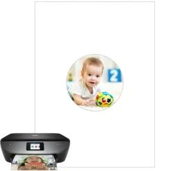 Papel de azúcar - Círculo de 10 cm - Impresión comestible personalizada