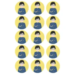 Papel de azúcar - Círculos de 5 cm (15) Carlitos Comunión - Impresión comestible personalizada