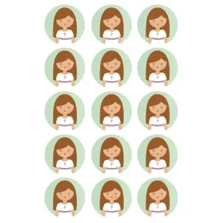 Papel de azúcar - Círculos de 5 cm (15) Celia Comunión - Impresión comestible personalizada